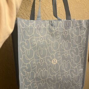 Lululemon Baby Blue Reusable Tote Bag! NEW